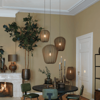 Plumeria hanglamp Ø50x60 cm donkergroen van het woonmerk Light & Living