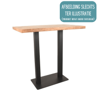 Restaurant/Bartafel 120x70x108 cm - straight edge - espresso