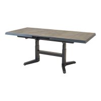 Murcia negro uittrektafel verstelbaar 143/183x88x54/74 cm - matt antraciet