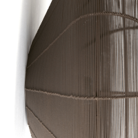 Bahoto plafondlamp Ø40 cm - mat donkerbruin