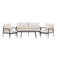 Kiara loungeset - zwart/beige