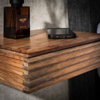 Hugo nachtkastje klein - massief acacia naturel