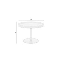 Lars sidetable zwart M