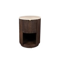 Marlow bijzettafel/nachtkastje - donkerbruin