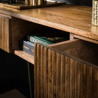 Sedona kaptafel 110 cm mangohout zandkleur van het woonmerk Fraaai