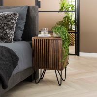 Odila nachtkastje mangohout set van 2 van het woonmerk Fraaai