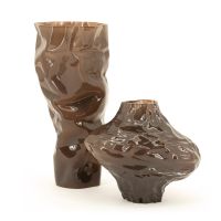 Rias vaas bruin - klein