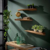 Woody wandplank set van drie