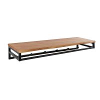 Joshua kapstok 6 haken met hoedenplank acaciahout van het woonmerk Fraaai