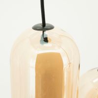 Shona cluster hanglamp rond - amberkleurig