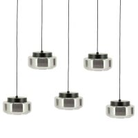 By-Boo Pivot hanglamp rechthoek - grijs glas