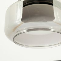 By-Boo Pivot hanglamp rechthoek - grijs glas