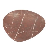 Lior bijzettafel marmer - bruin/rood