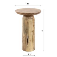 Fraaai Brice bijzettafel XL - massief acacia naturel