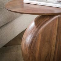 Dixie bijzettafel - massief acacia glaze bruin