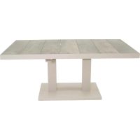 Prato-loungetafel verstelbaar 140x85 cm - crème