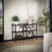 Fraaai Kingsley stellingkast 130 cm 3 laags - grijs