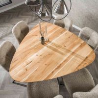 Ortiz eettafel driehoek - massief acacia naturel
