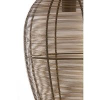 Yaelle hanglamp 3L Ø36x97 cm - antiek brons/mat zwart - OUTLET B