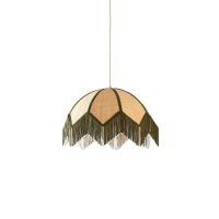 Sulina hanglamp ø45x32,5 cm raffia - naturel+groen