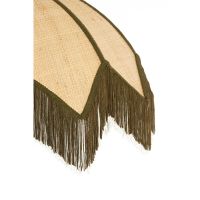 Sulina hanglamp ø45x32,5 cm raffia - naturel+groen
