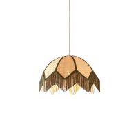 Sulina hanglamp ø45x32,5 cm raffia - naturel+groen