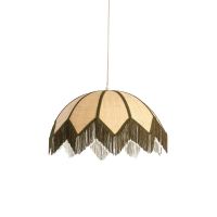 Sulina hanglamp ø55x36,5 cm raffia - naturel+groen