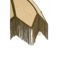 Sulina hanglamp ø55x36,5 cm raffia - naturel+groen