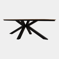 Arezzo tuintafel ovaal polywood teaklook 240x110 cm van het woonmerk Les