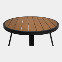 Arezzo bijzettafel polywood teaklook | set van 2 van het woonmerk Les