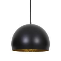 Jaicey hanglamp Ø33x25 cm mat zwart/goud van het woonmerk Light&Living