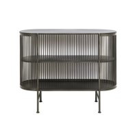 Yinthe kast open 100x40x80 cm zwart van het woonmerk Light&Living