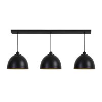 Light & Living Kylie hanglamp 3L - mat zwart-goud - OUTLET B