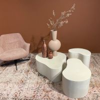 Brix Sandy salontafel organisch 85 cm - beige