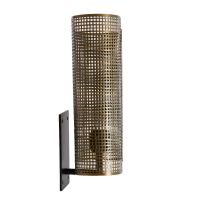 Maci wandlamp 20x16x45 cm - antiek brons/mat zwart
