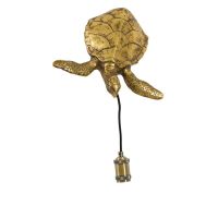 Turtle wandlamp 35x26x20 cm - brons