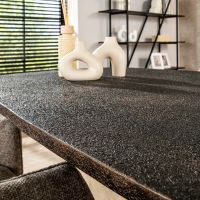 Lazio eettafel deens ovaal 215 cm - donkergrijs