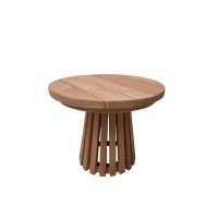 Livingfurn Cindo ronde tuin bijzettafel 50 cm - naturel