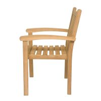 Livingfurn Marco tuinstoel hout - naturel