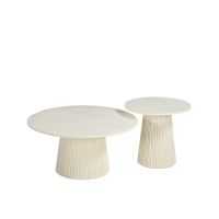 Livingfurn Patrice bijzettafel ø80 cm - crème