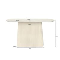 Patou sidetable 140 cm - crème