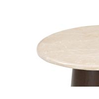 Bottecino bijzettafel ø45 cm - donkerbruin/beige