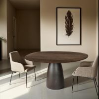 Marron eettafel 140 cm - espresso