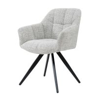 Livingfurn Tommy draaibare eetkamerstoel bisque - oasis