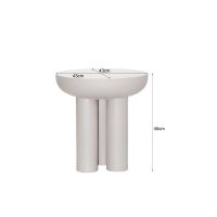 Brix Jez bijzettafel ø43 cm - off-white/zand