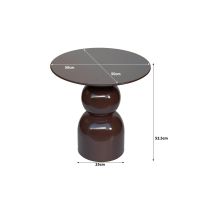 Brix Wes bijzettafel ø50 cm - roest