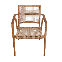 Anya stapelstoel - teakhout