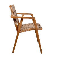 Anya stapelstoel - teakhout