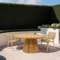 Anya stapelstoel - teakhout