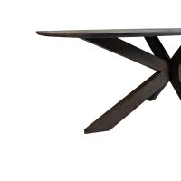 Lissabon eettafel Deens ovaal 240 cm - donkerbruin